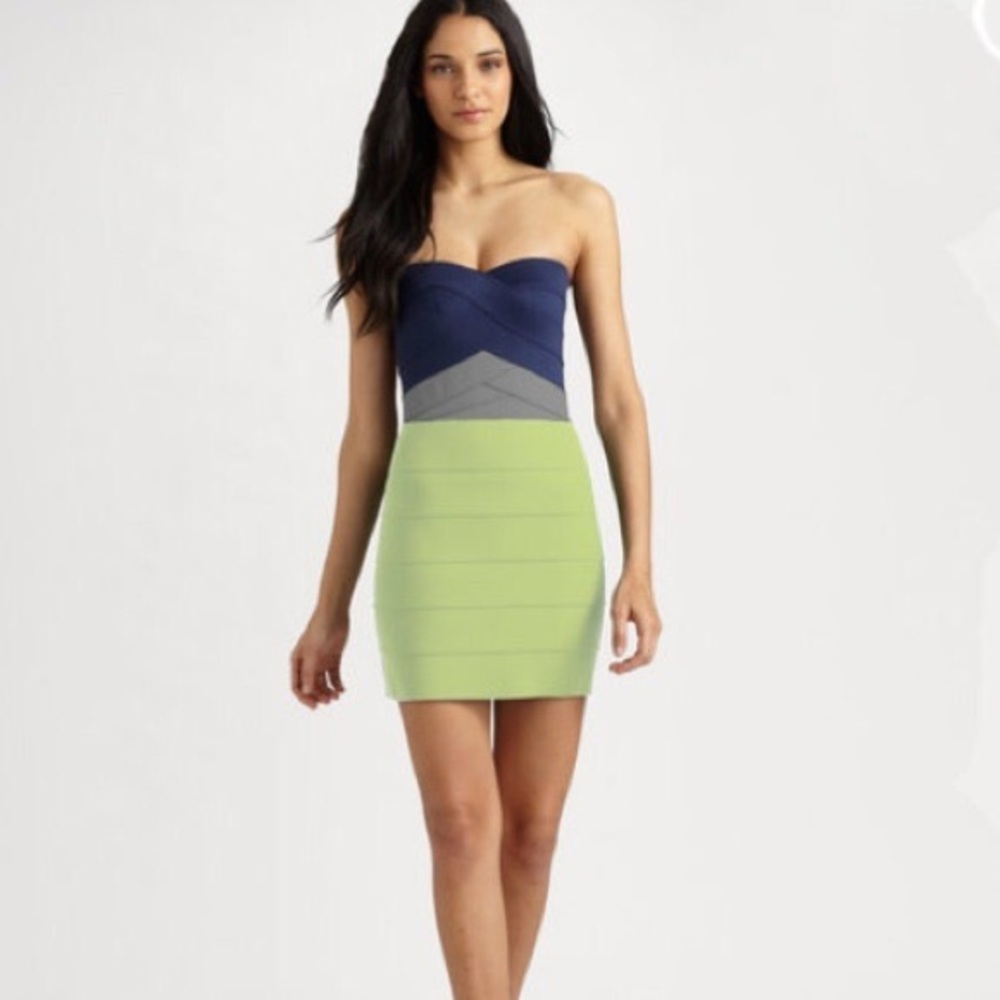 Strapless Bandage Dress by Pleasure Doing Business